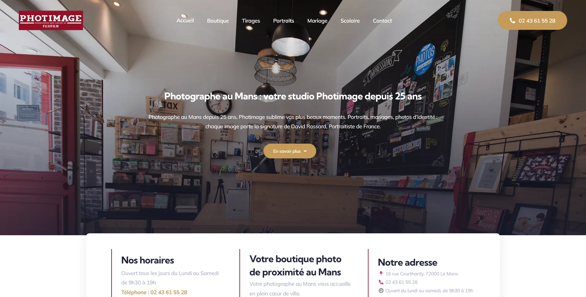 Création de site internet et audit SEO pour Photimage par Sarthewebconsulting
